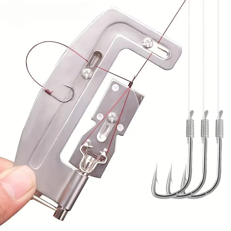 أداة ربط خطاف الصيد شبه الأوتو - مراجعة Fishing Equipment Cheap وسعره