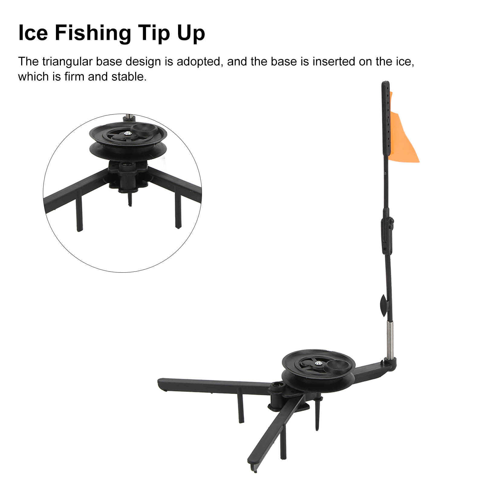 عصا صيد الجليد القابلة للطي مع - مراجعة Ice Fishing Tip Up وسعره